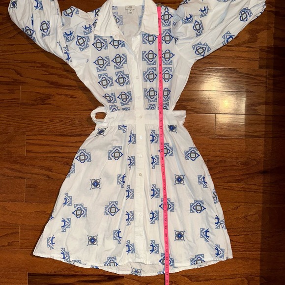 River Island Embroidered Mini Shirt Dress - Picture 14 of 16